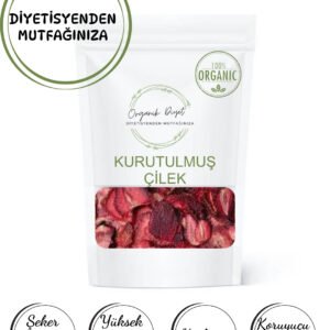 Kurutulmuş Çilek(Şeker İlavesiz, Doğal)